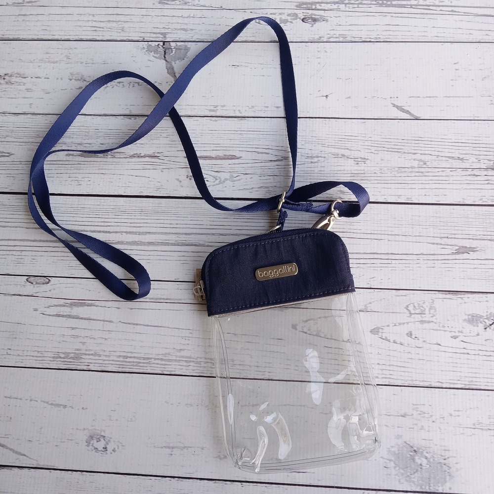Baggallini Clear Stadium Approved Crossbody Bag Sports Events Concert Travel‎